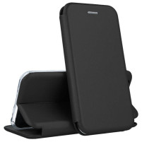 Луксозен кожен калъф тефтер ултра тънък Wallet FLEXI и стойка за Apple iPhone 14 Pro Max 6.7 черен 